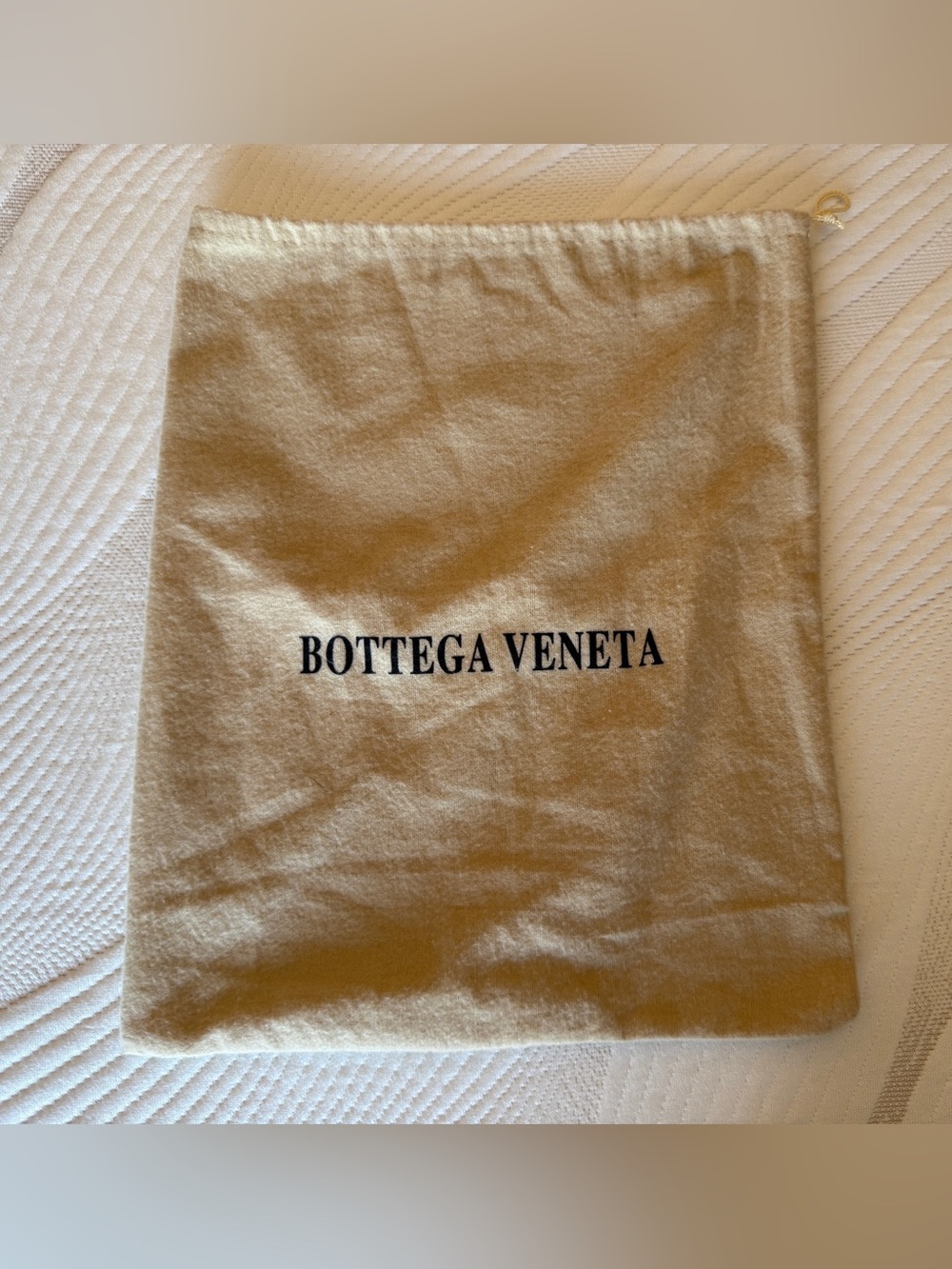 Bottega Veneta Dust Bag Tan Beige Travel Purse Shoe Storage POUCH 13.5” X 11”